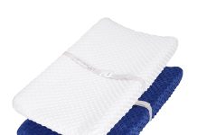 TILLYOU Minky Dot Changing Pad Covers
