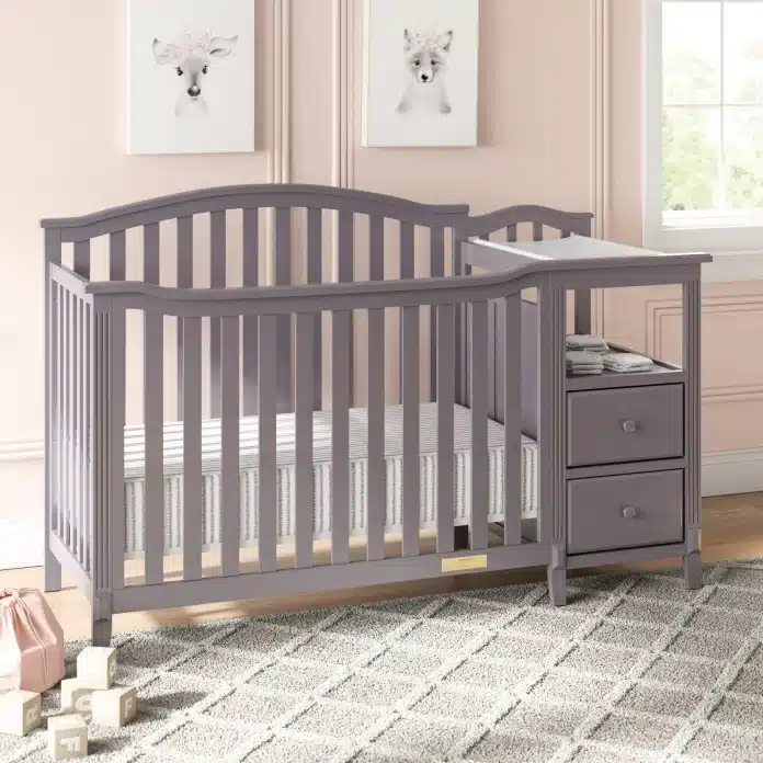 2 Best Gray Crib with Changing Table