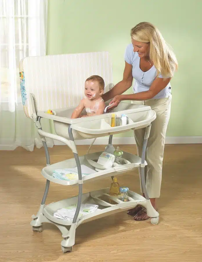 Baby Change Table with Bath