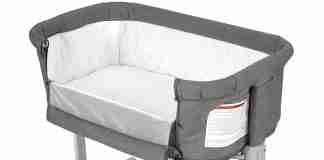 Bedside Sleeper Bedside Crib, Baby Bassinet 3 in 1 Travel Baby Crib (Khaki)