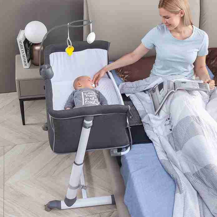 Baby Bassinet RONBEI Bedside Sleeper Adjustable