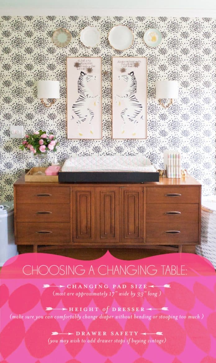 how do i choose the right size changing table for my nursery space 4