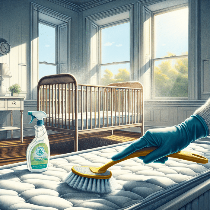 how do i clean crib mattress stains between children 1