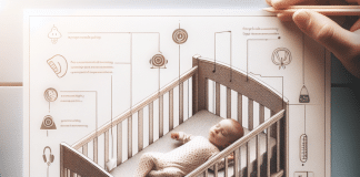 how do i mount a music player or sound machine to a crib 1