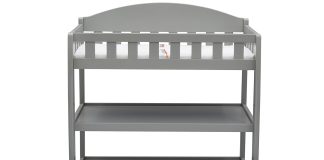 delta children infant changing table with pad grey review