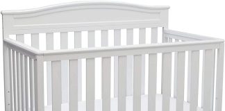 delta children emery 4 in 1 convertible baby crib greenguard gold certified white