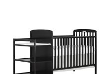 dream on me anna 3 in 1 full size crib and changing table combo in steel grey greenguard gold certified non toxic finish 3