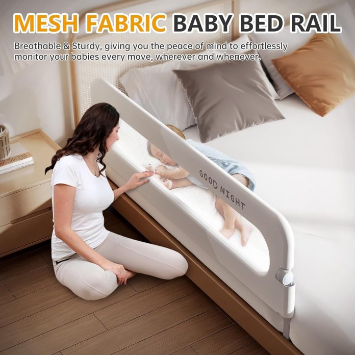 foldable toddler bed rails kids guard bumper for crib safe bed side rail for twin queen king full size beds 32inch 3