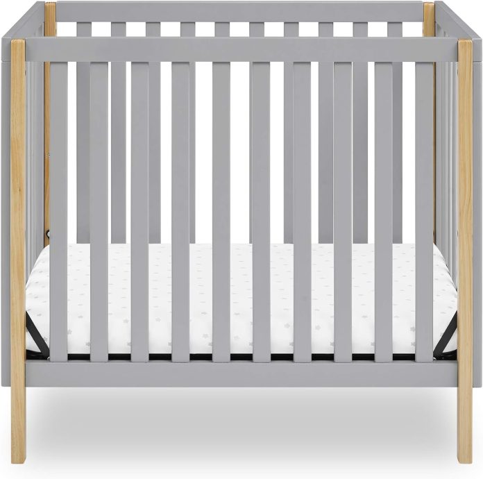 gio mini crib with 275 mattress included ebonynatural 4