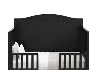 graco paris 4 in 1 convertible crib black greenguard gold certified converts to toddler bed daybed and full size bed fit 1
