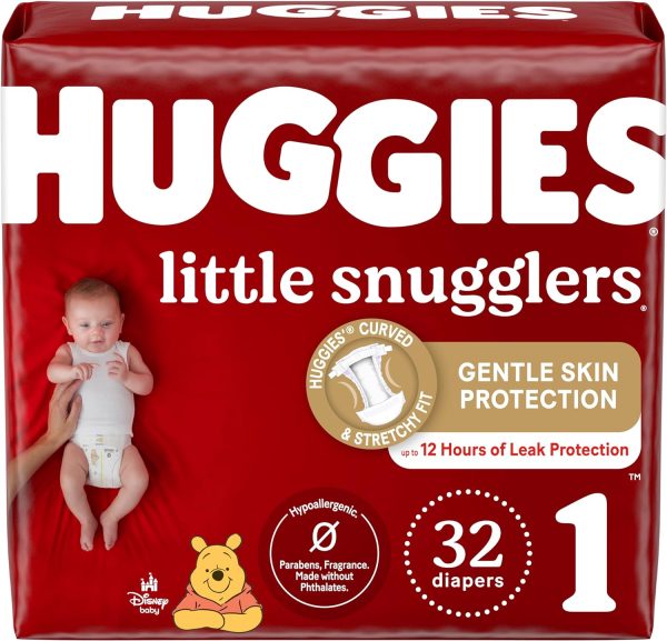Huggies Size 2 Diapers, Little Snugglers Baby Diapers, Size 2 (12-18 lbs), 72 Count