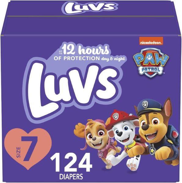 Luvs Diapers - Size 1, 294 Count, Paw Patrol Disposable Baby Diapers
