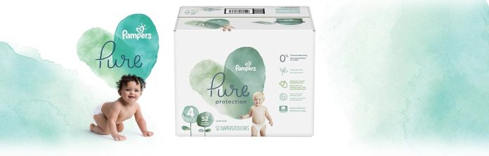 pampers pure protection diapers newborn size 0 76 count hypoallergenic premium disposable baby diapers 3