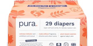 pura size 2 eco friendly diapers 7 13 lbs tcf hypoallergenic soft organic cotton comfort sustainable wetness indictor al