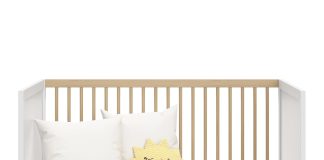 storkcraft calabasas 3 in 1 convertible crib white with driftwood greenguard gold certified fits standard crib mattress 1 4
