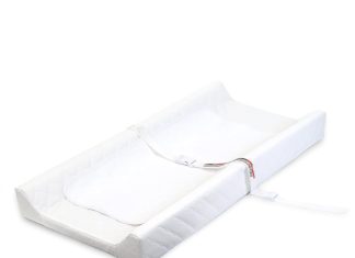 summer infant contoured changing pad includes waterproof changing liner and safety fastening strap with quick release bu