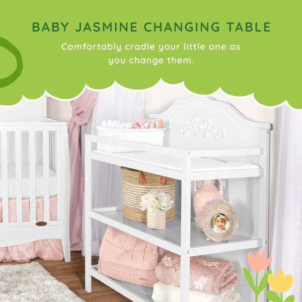 Sweetpea Baby 6044AU-BLUSH Baby Jasmine Changing Table, Blush