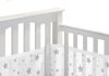 breathablebaby breathable mesh liner for full size cribs classic 3mm mesh starlight size 4fs covers 3 or 4 sides