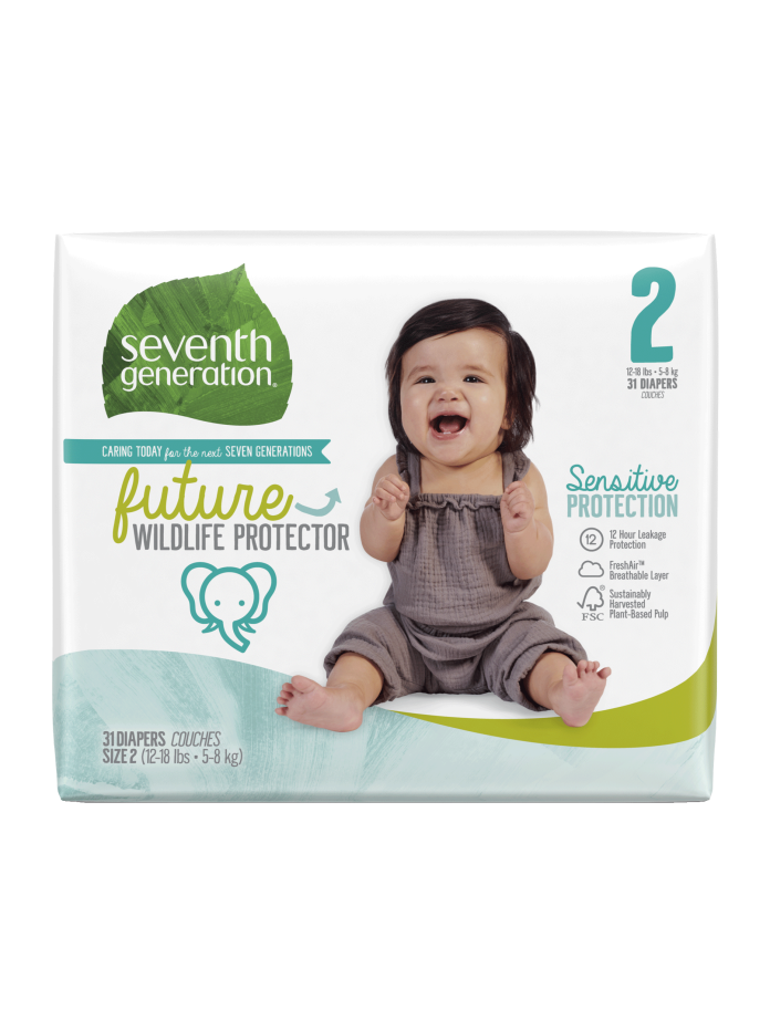 Seventh Generation Baby Diapers Size 2