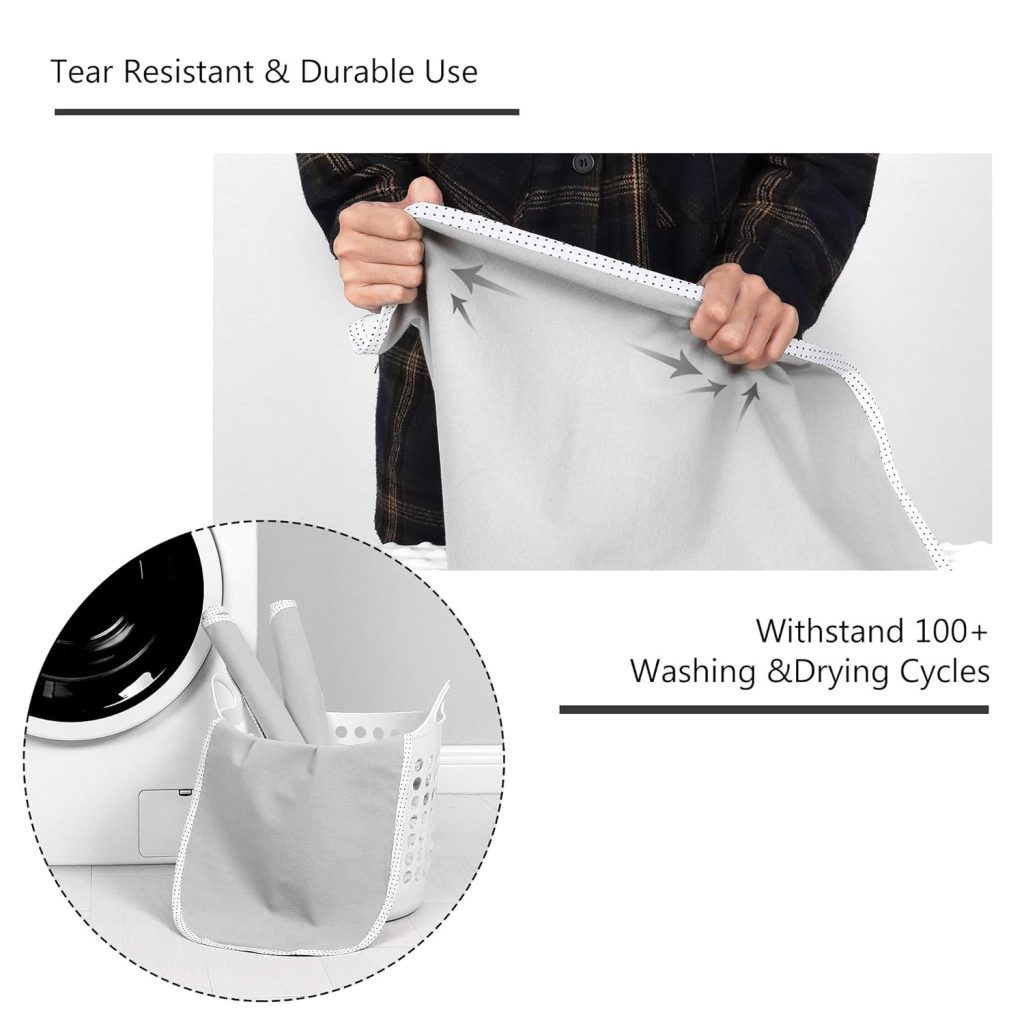 TILLYOU Waterproof Changing Pad Liners 6 Pack, 100% Cotton Reusable Cloth Diaper Liners, White TILLYOU Waterproof Changing Pad Liners 6 Pack, 100% Cotton Reusable Cloth Diaper Liners, White