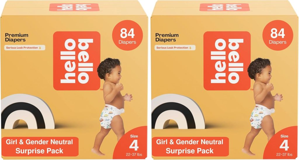 Hello Bello Premium Diapers, Size 1 (8-12 lbs) Surprise Pack for Boys - 128 Count, Hypoallergenic with Soft, Cloth-Like Feel - Assorted Boy Gender Neutral Patterns Hello Bello Premium Diapers, Size 1 (8-12 lbs) Surprise Pack for Boys - 128 Count, Hypoallergenic with Soft, Cloth-Like Feel - Assorted Boy Gender Neutral Patterns