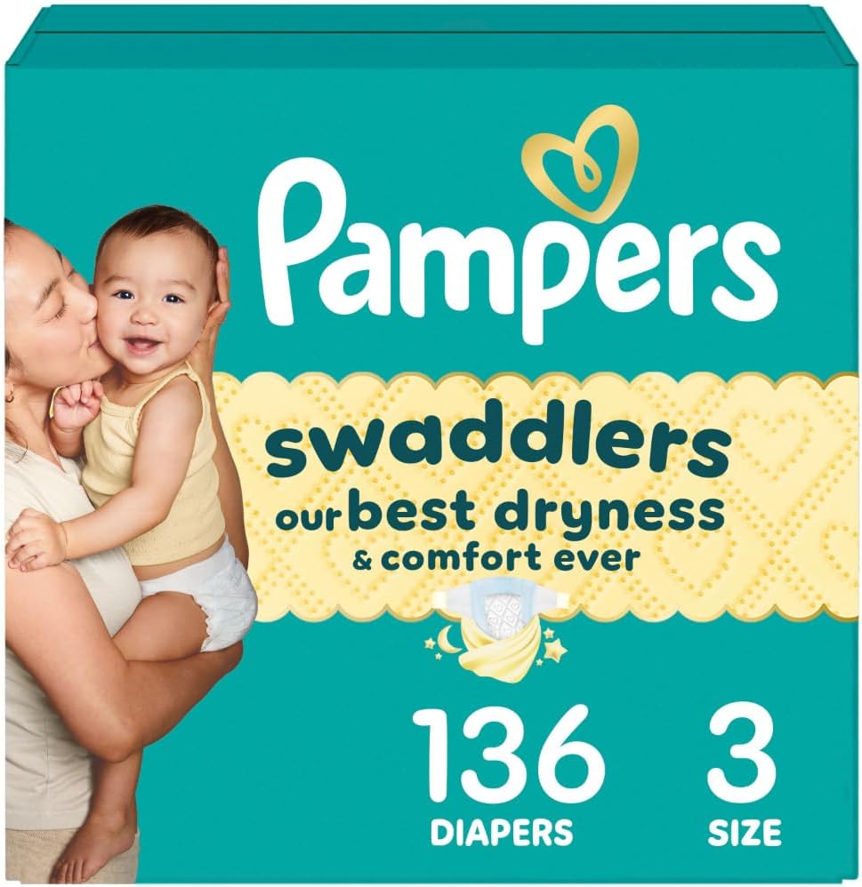 Pampers Baby Diapers - Swaddlers - Size P1, 27 Count, Ultra Absorbent Disposable Preemie Diaper Pampers Baby Diapers - Swaddlers - Size P1, 27 Count, Ultra Absorbent Disposable Preemie Diaper