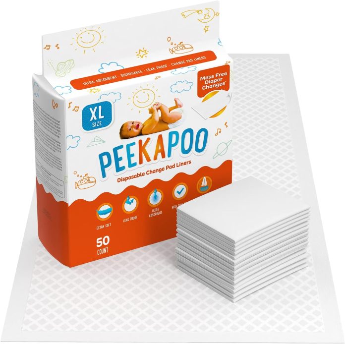 peekapoo-x-large-30x18-disposable-changing-pads-for-baby-portable-changing-pad-liners-for-mess-free-travel-ultra-absorbe
