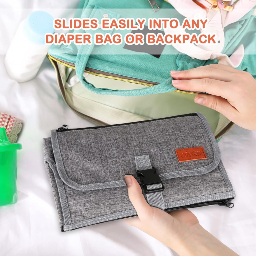 Portable Diaper Changing Pad, Baby Changing Mat with Smart Wipes Pocket, Waterproof Changing Station Kit, Foldable Changing Pad for Baby Shower, Travel, Walking Portable Diaper Changing Pad, Baby Changing Mat with Smart Wipes Pocket, Waterproof Changing Station Kit, Foldable Changing Pad for Baby Shower, Travel, Walking