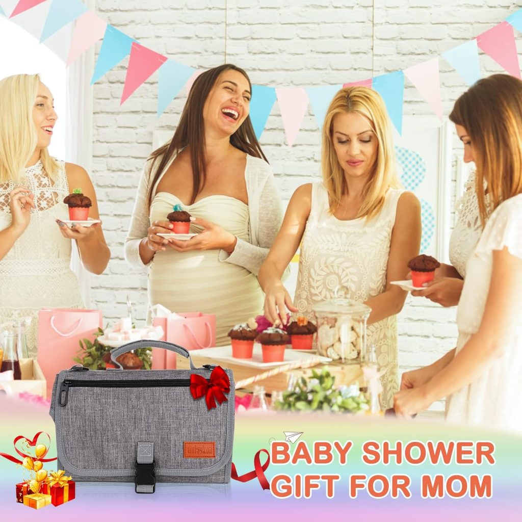 Portable Diaper Changing Pad, Baby Changing Mat with Smart Wipes Pocket, Waterproof Changing Station Kit, Foldable Changing Pad for Baby Shower, Travel, Walking Portable Diaper Changing Pad, Baby Changing Mat with Smart Wipes Pocket, Waterproof Changing Station Kit, Foldable Changing Pad for Baby Shower, Travel, Walking