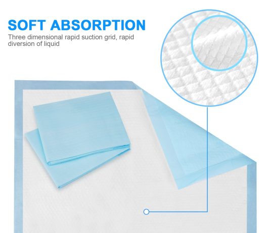 Baby Disposable Changing Pad, 100Pack Soft Waterproof Mat, Portable Diaper Changing Table & Mat, Leak-Proof Breathable Underpads Mattress Play Pad Sheet Protector(13” 18”)