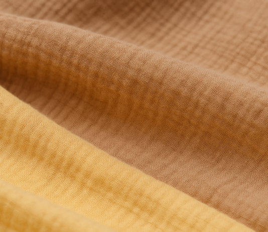 Konssy Muslin Changing Pad Cover for Baby Girls Boys, 100% Cotton Fitted Diaper Chang Table Covers, Soft Breathable Changing Pad Sheets, 2 Pack (Camel,Sun)