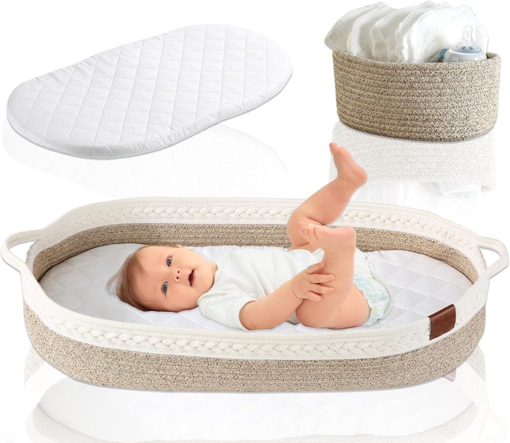 Premium Baby Changing Basket - Diaper Changing Basket for Newborns Premium Baby Changing Basket - Diaper Changing Basket for Newborns