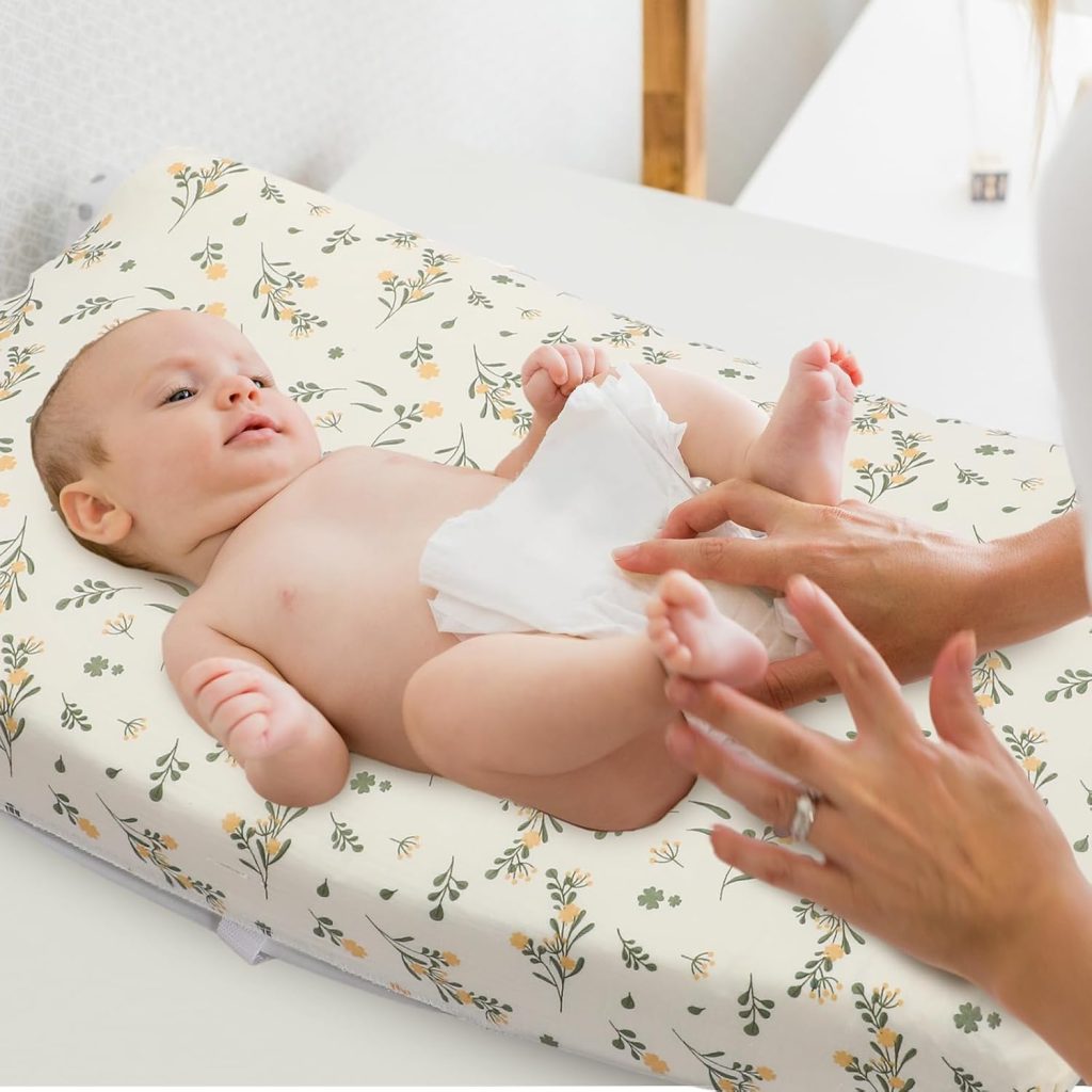 Shappy Pcs Changing Pad Cover for Baby x Inch 100% Muslin Cotton Changing Pad Sheet Breathable Fitted Changing Table Diaper Pad Cover(Lively Color, Leaves) Shappy Pcs Changing Pad Cover for Baby x Inch 100% Muslin Cotton Changing Pad Sheet Breathable Fitted Changing Table Diaper Pad Cover(Lively Color, Leaves)