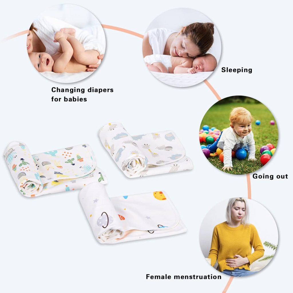 Baby Portable Changing Pad Waterproof Diaper Changing Mat Travel Pack Washable Mattress Pad Reusable Under Pads Changing Pad Liners x 27.5 Baby Portable Changing Pad Waterproof Diaper Changing Mat Travel Pack Washable Mattress Pad Reusable Under Pads Changing Pad Liners x 27.5