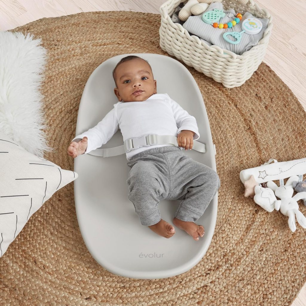 Evolur Eva Baby Changing Pad in Light Gray, Soft, Lightweight and Portable Changing Pad, Fits All Changing Table, Waterproof Firm Padding Evolur Eva Baby Changing Pad in Light Gray, Soft, Lightweight and Portable Changing Pad, Fits All Changing Table, Waterproof Firm Padding