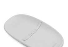 Evolur Eva Baby Changing Pad in Light Gray, Soft, Lightweight and Portable Changing Pad, Fits All Changing Table, Waterproof Firm Padding