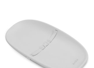 Evolur Eva Baby Changing Pad in Light Gray, Soft, Lightweight and Portable Changing Pad, Fits All Changing Table, Waterproof Firm Padding