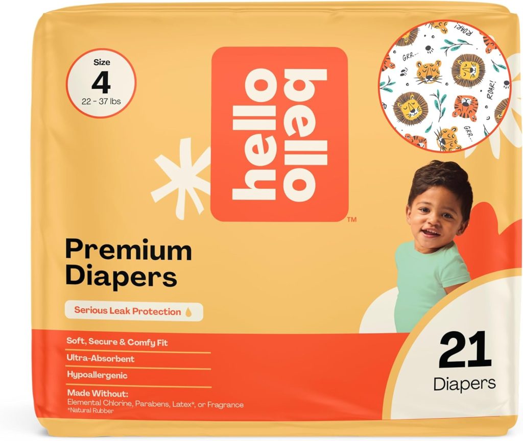 Hello Bello Premium Baby Diapers Size 1, Count of Disposable, Extra-Absorbent, Hypoallergenic Baby Diapers with Snug and Comfort Fit, Sleepy Sloth Hello Bello Premium Baby Diapers Size 1, Count of Disposable, Extra-Absorbent, Hypoallergenic Baby Diapers with Snug and Comfort Fit, Sleepy Sloth