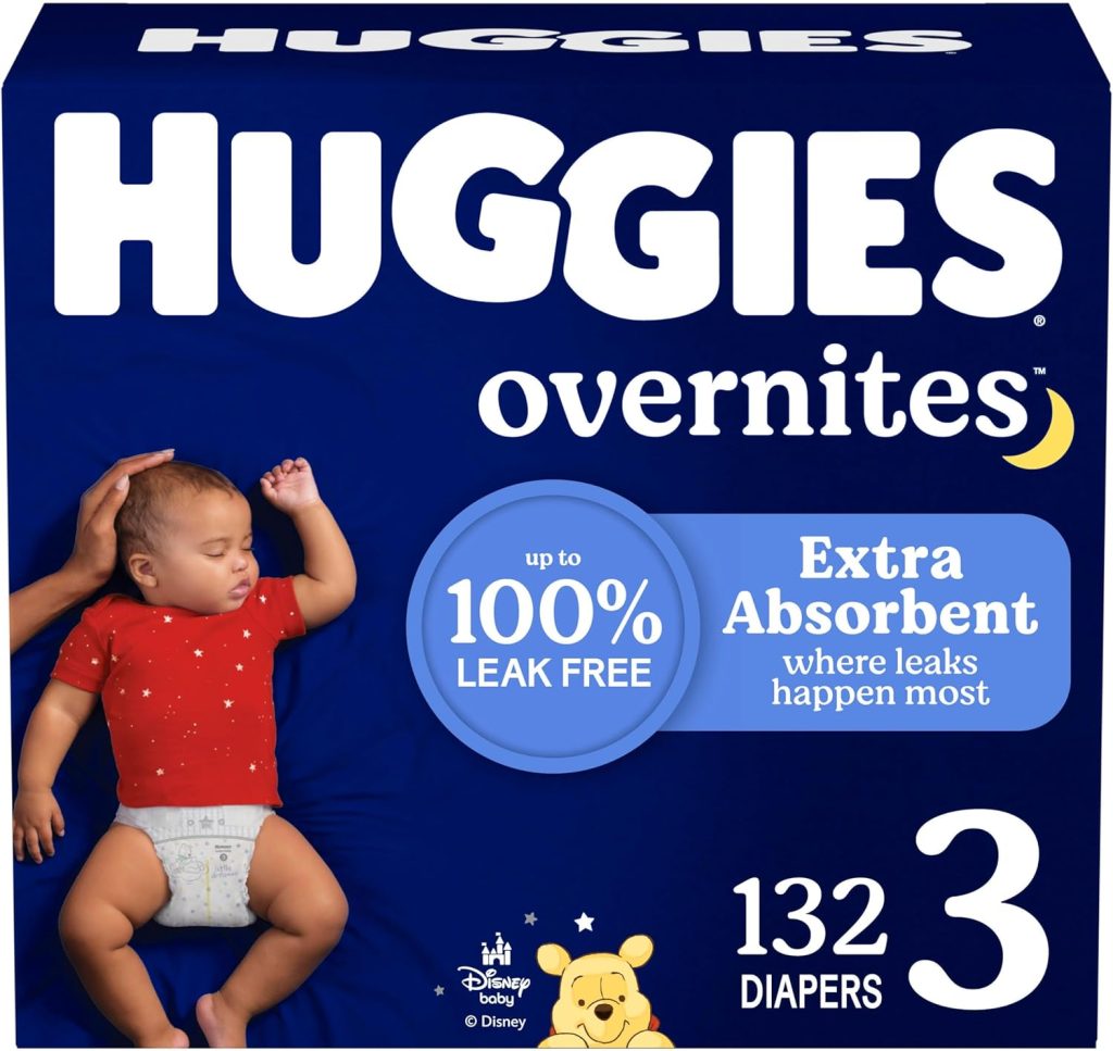 Huggies Size Overnites Baby Diapers: Overnight Diapers, Size (16-28 lbs), Ct (2 Packs of 66), Packaging May Vary Huggies Size Overnites Baby Diapers: Overnight Diapers, Size (16-28 lbs), Ct (2 Packs of 66), Packaging May Vary