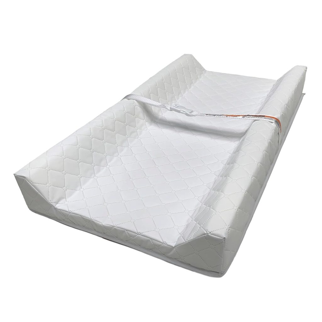 Ingenuity Contoured Changing Pad – Includes Waterproof Changing Liner and Safety Fastening Strap with Quick-Release Buckle Ingenuity Contoured Changing Pad – Includes Waterproof Changing Liner and Safety Fastening Strap with Quick-Release Buckle