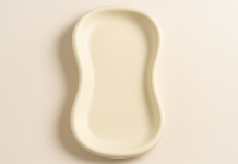 Keekaroo Peanut Changer Baby Vanilla – The Original – Easy-to-Clean Changing pad and The only Shell Over Foam, Fully Water Repellant, Wipeable Diaper pad, Wipe-Clean Changing pad