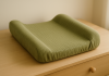 Blissful Diary Muslin Baby Changing Pad with Waterproof Lining Foam, Diaper Changing Table Pad with Cover for Dressers (Roman Green, Avocado)