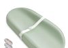 Blissful Diary Vegan Leather Baby Changing Pad with Waterproof & Wipe-Clean PU Cover, Standard Size Cozy Diaper Changing Pad for Dresser and Table, Taupe