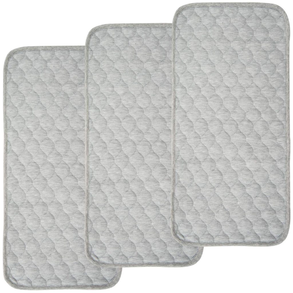BlueSnail Quilted Thicker Waterproof Changing Pad Liners,3 Count(Snow White 13” x 27”) BlueSnail Quilted Thicker Waterproof Changing Pad Liners,3 Count(Snow White 13” x 27”)