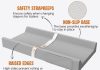 Vegan Leather Baby Changing Pad, Waterproof & Wipeable Soft Diaper Changing Mat 32″ x 16.6″ Comfortable Infant Changing Station for Dresser & Table Main |