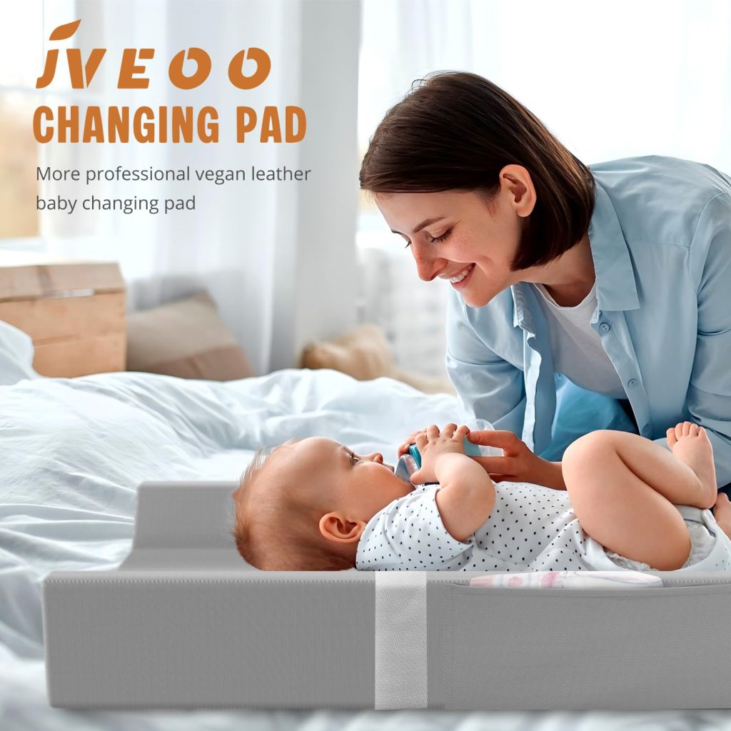 Vegan Leather Baby Changing Pad, Waterproof Wipeable Soft Diaper Changing Mat x 16.6 Comfortable Infant Changing Station for Dresser Table Vegan Leather Baby Changing Pad, Waterproof Wipeable Soft Diaper Changing Mat x 16.6 Comfortable Infant Changing Station for Dresser Table