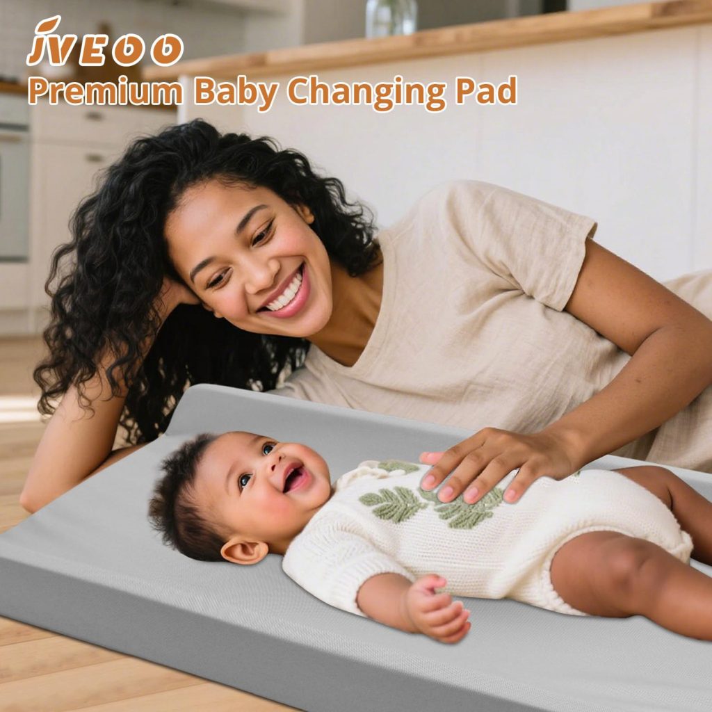 Vegan Leather Baby Changing Pad, Waterproof Wipeable Soft Diaper Changing Mat x 16.6 Comfortable Infant Changing Station for Dresser Table Vegan Leather Baby Changing Pad, Waterproof Wipeable Soft Diaper Changing Mat x 16.6 Comfortable Infant Changing Station for Dresser Table