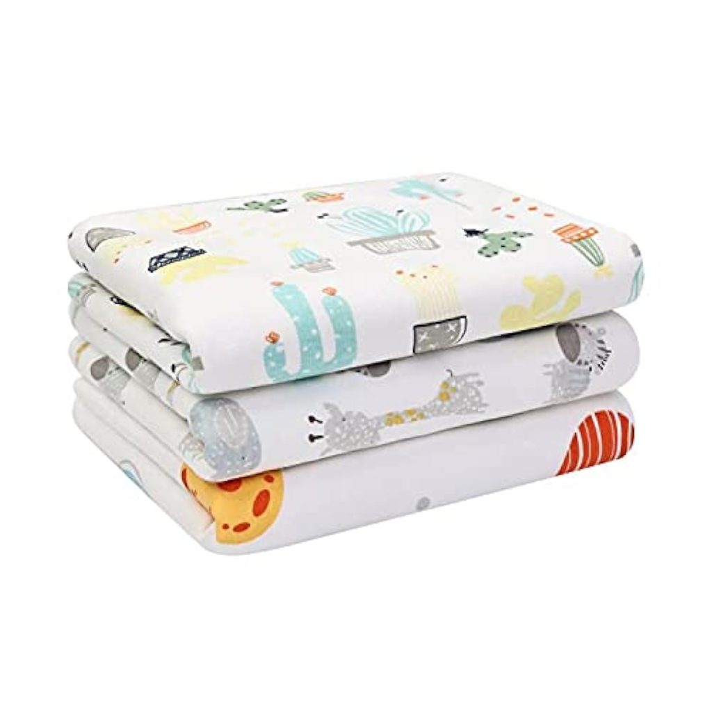 Baby Diaper Changing Pad Liners(22X27.5 inches) Soft Cotton Waterproof Changing Pad for Baby Underpads Mattress Mat Sheet Protector Portable Reusable Urine Mats for Travel Gear Pack of 3 Baby Diaper Changing Pad Liners(22X27.5 inches) Soft Cotton Waterproof Changing Pad for Baby Underpads Mattress Mat Sheet Protector Portable Reusable Urine Mats for Travel Gear Pack of 3