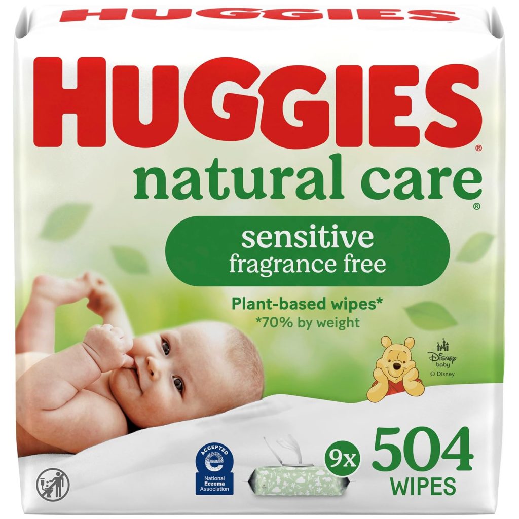Huggies Natural Care Sensitive Baby Wipes, Unscented, Hypoallergenic, 99% Purified Water, Flip-Top Packs (768 Wipes Total), Packaging May Vary Huggies Natural Care Sensitive Baby Wipes, Unscented, Hypoallergenic, 99% Purified Water, Flip-Top Packs (768 Wipes Total), Packaging May Vary