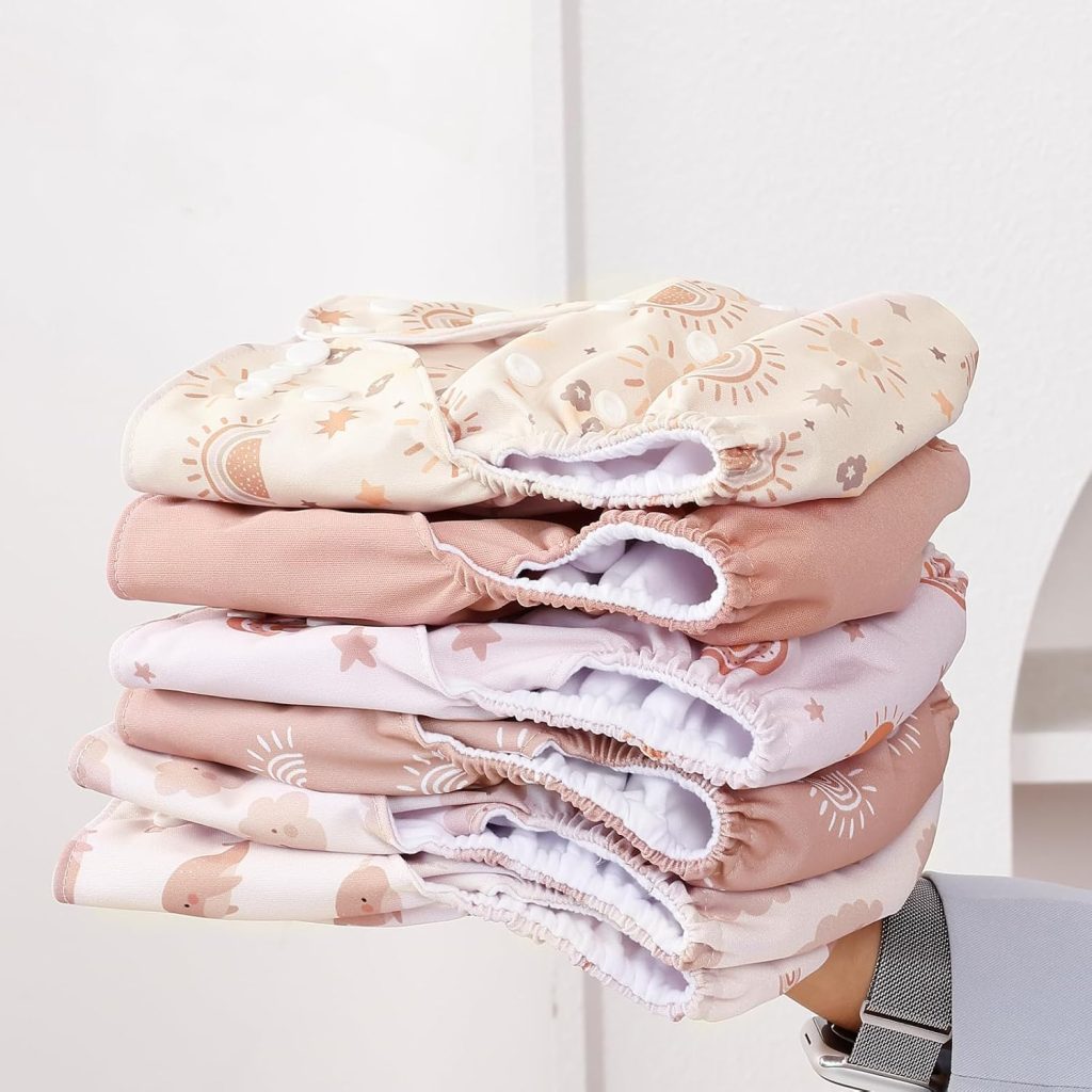 12 Set Reusable Adjustable Cloth Diapers for Newborn review | Best Changing Pads 12 Set Reusable Adjustable Cloth Diapers for Newborn